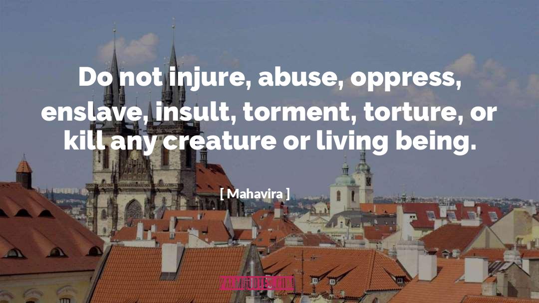 Injure quotes by Mahavira