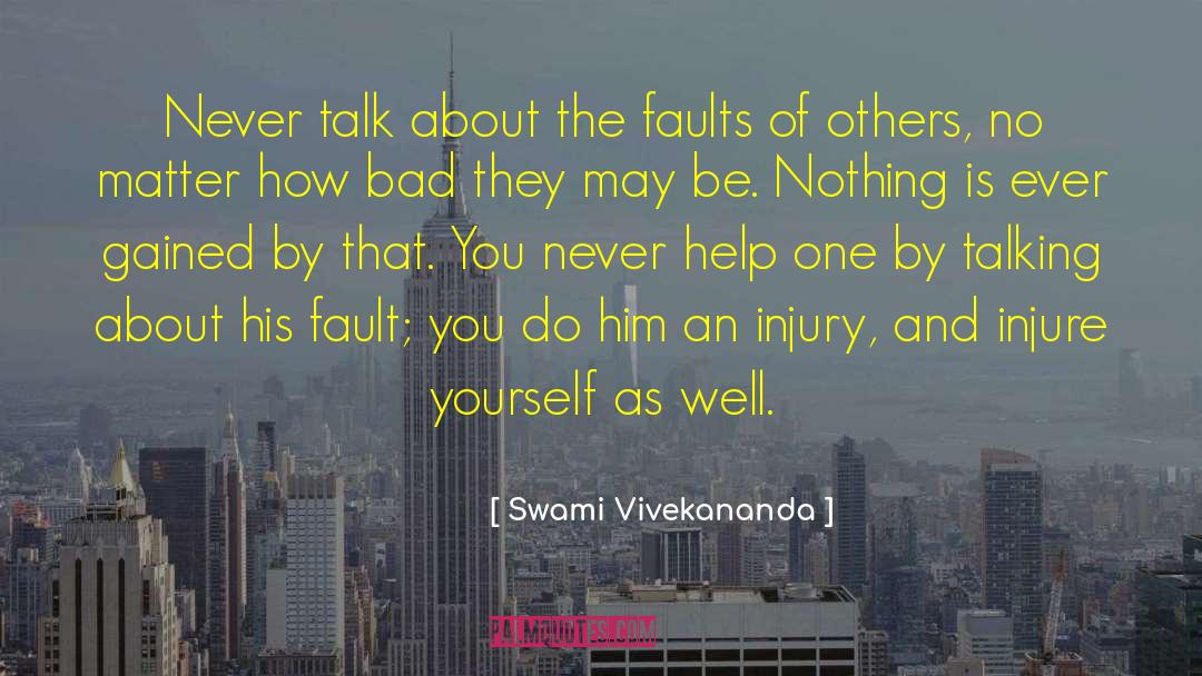 Injure quotes by Swami Vivekananda
