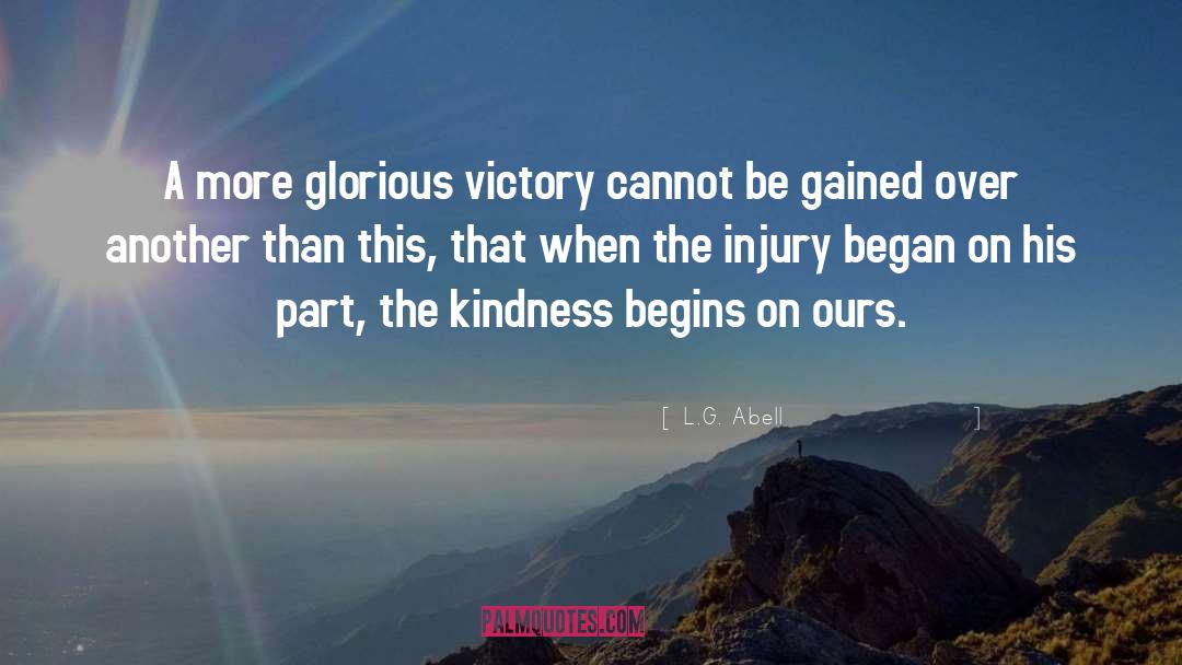 Injury quotes by L.G. Abell