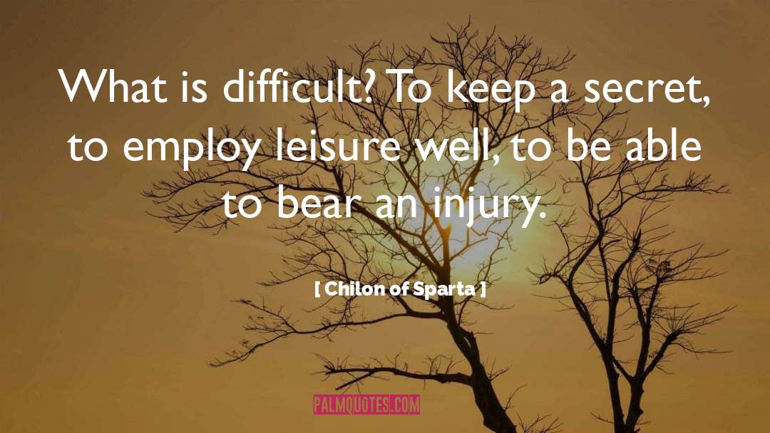 Injury quotes by Chilon Of Sparta