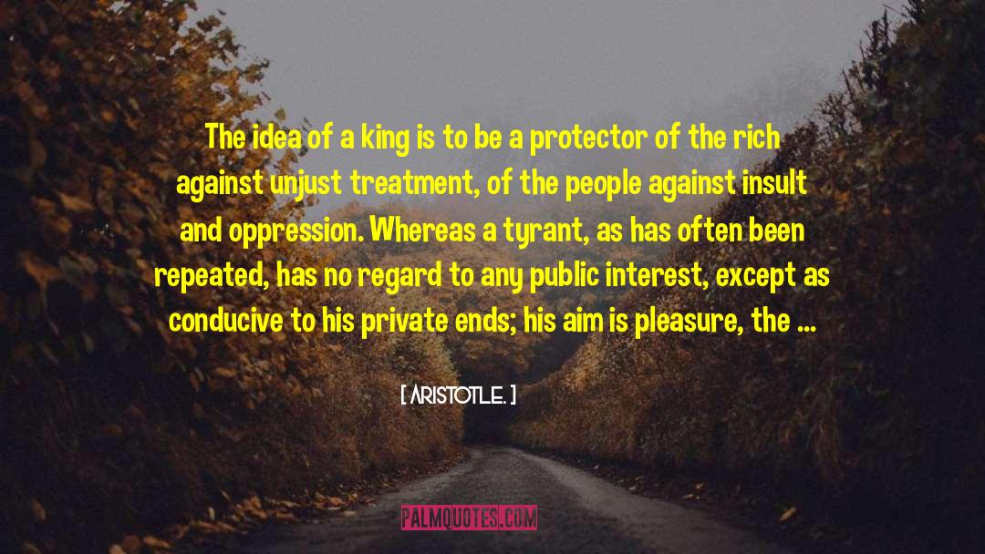 Injustice And Oppression quotes by Aristotle.