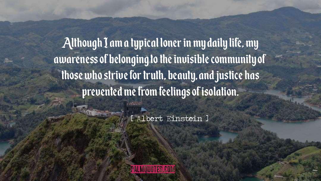 Inner Belonging quotes by Albert Einstein