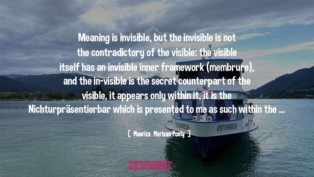 Inner Belonging quotes by Maurice Merleau-Ponty