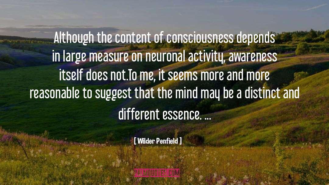 Inner Consciousness quotes by Wilder Penfield