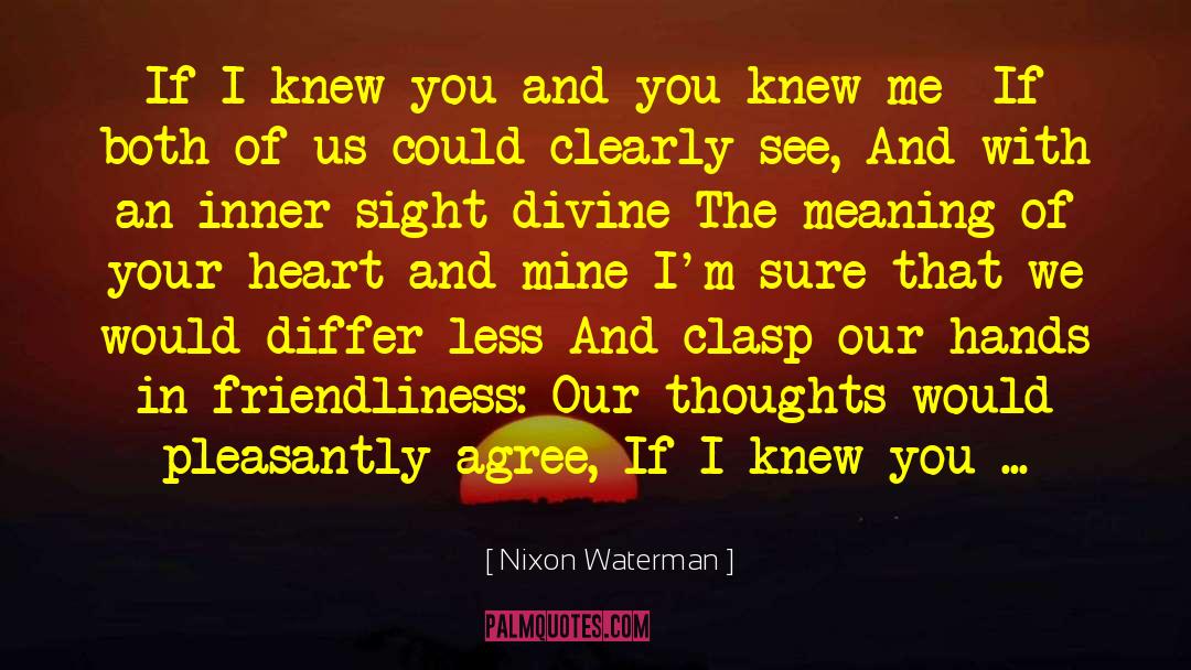 Inner Divinity quotes by Nixon Waterman