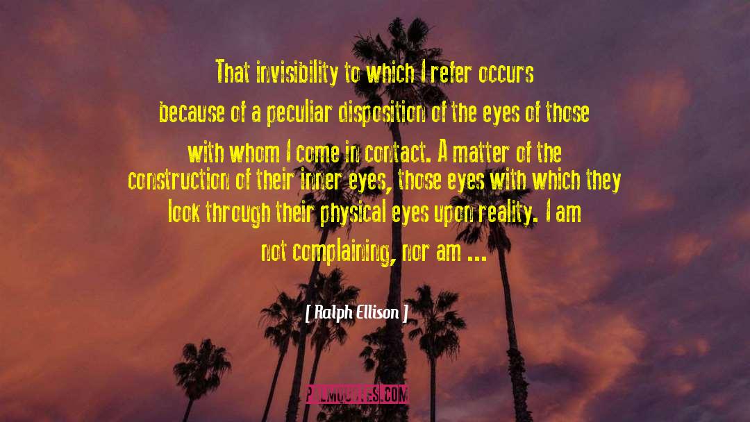 Inner Eyes quotes by Ralph Ellison