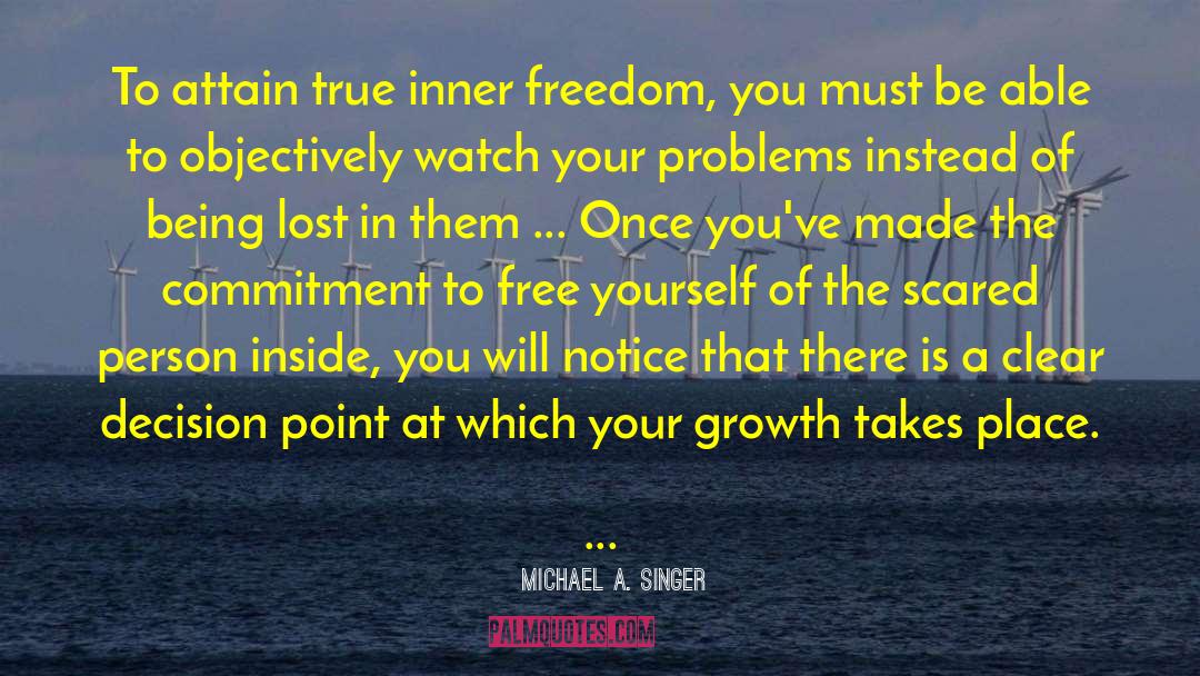 Inner Freedom quotes by Michael A. Singer