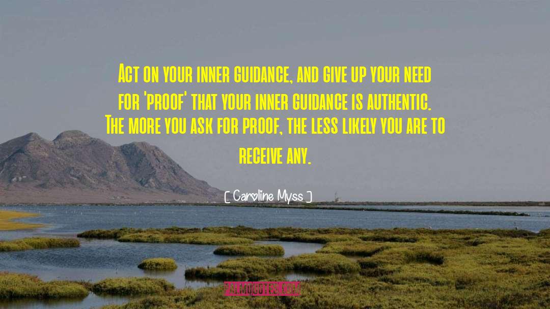 Inner Guidance quotes by Caroline Myss