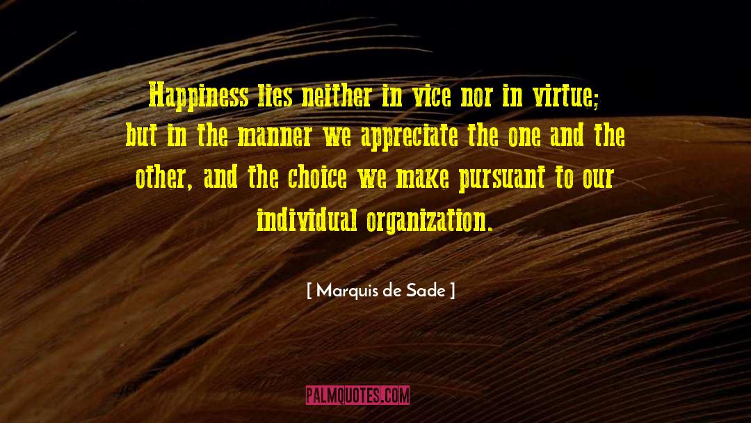 Inner Happiness quotes by Marquis De Sade