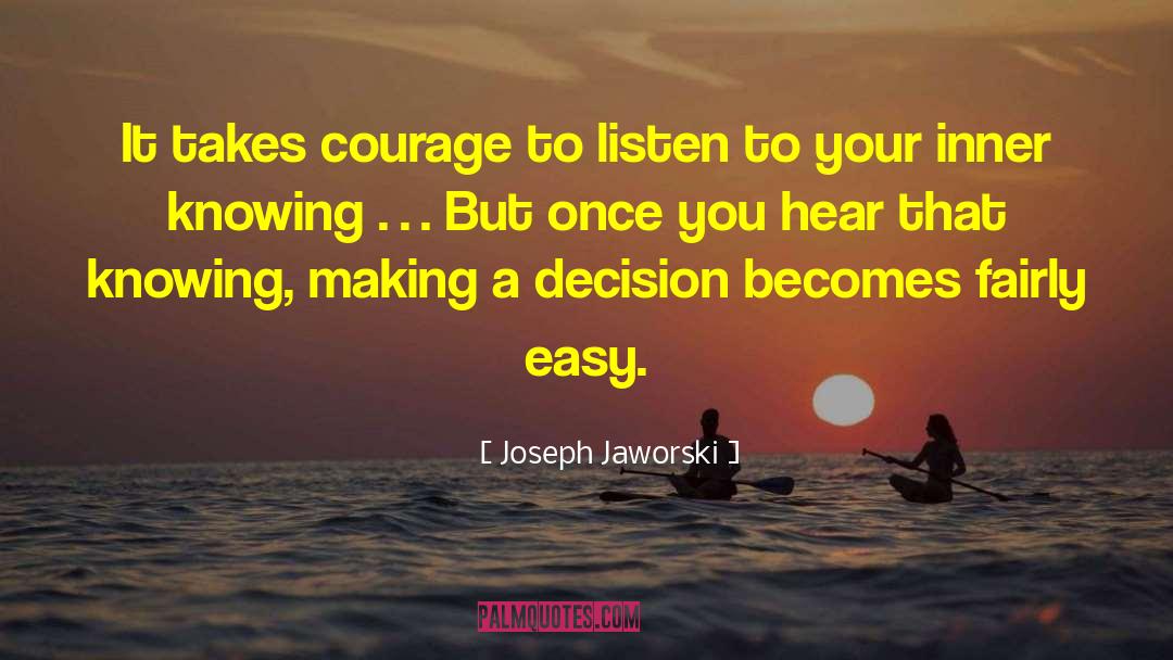 Inner Knowing quotes by Joseph Jaworski