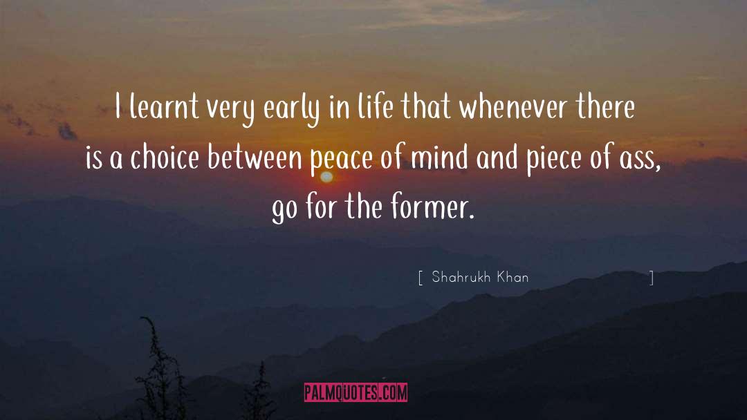 Inner Peace Of Mind quotes by Shahrukh Khan