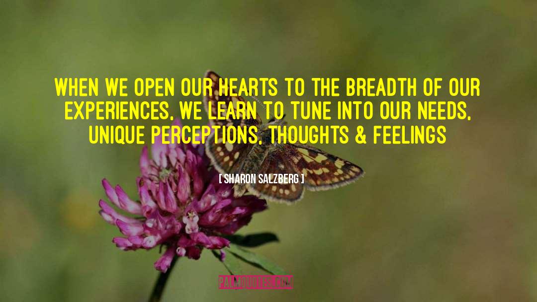 Inner Perceptions quotes by Sharon Salzberg