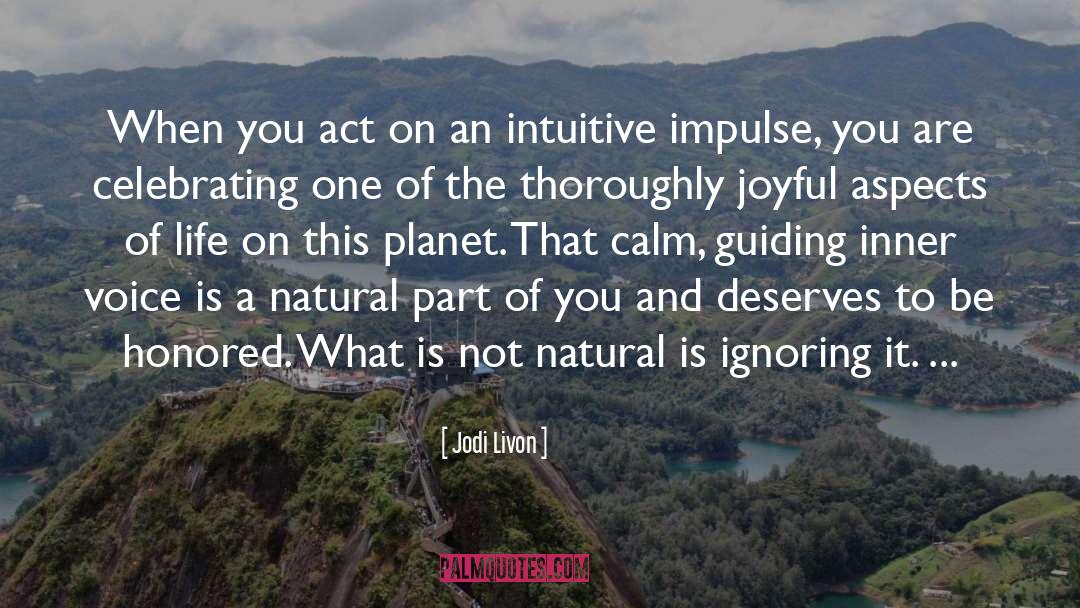 Inner Process quotes by Jodi Livon