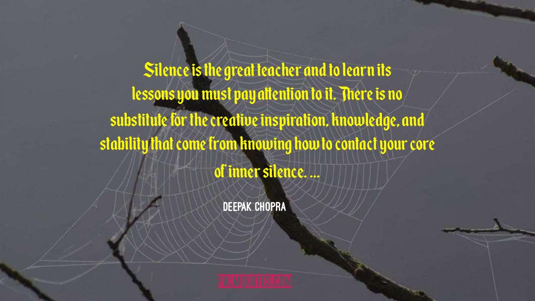 Inner Silence quotes by Deepak Chopra
