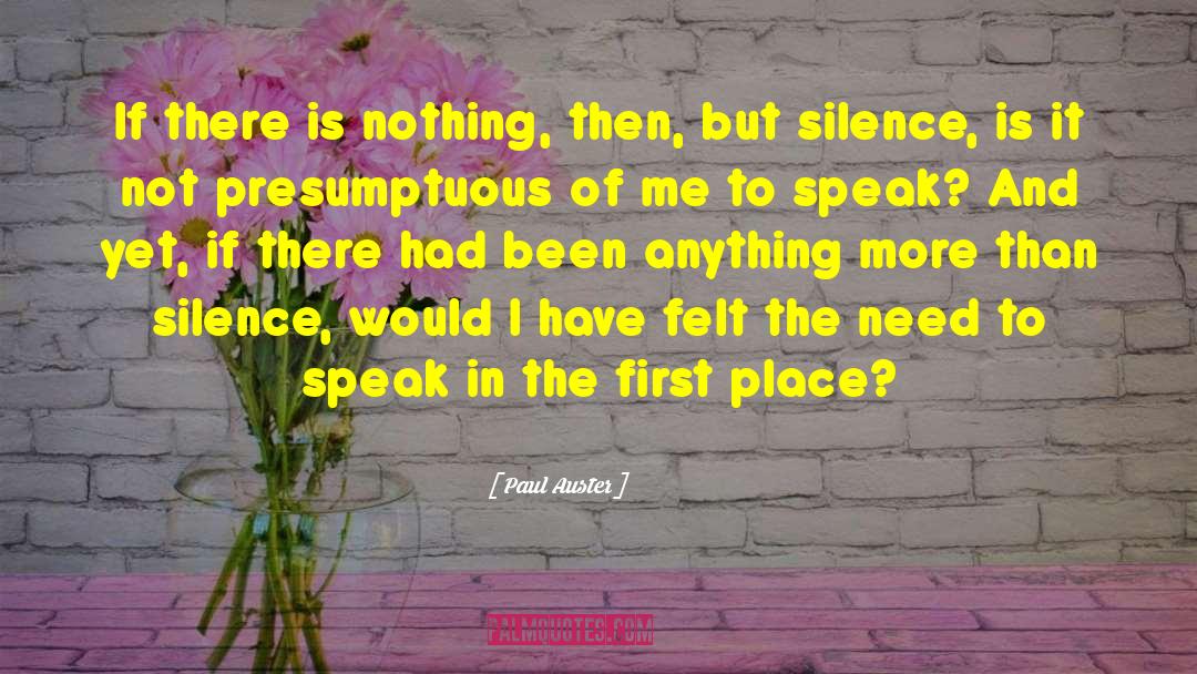 Inner Silence quotes by Paul Auster