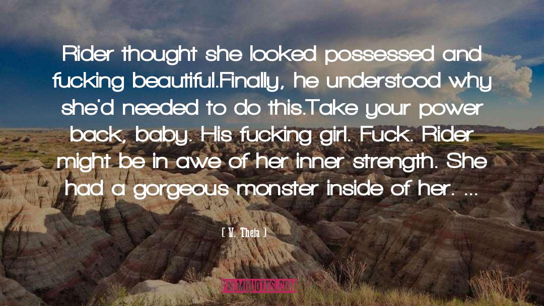 Inner Strength quotes by V. Theia