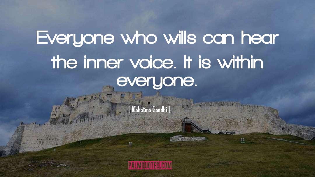 Inner Voice quotes by Mahatma Gandhi