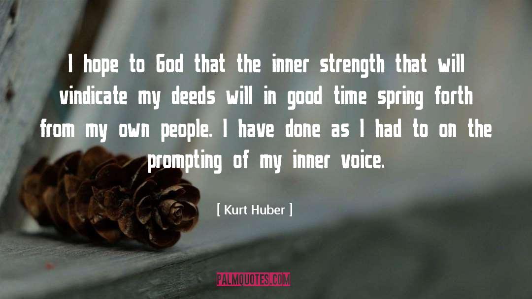 Inner Voice quotes by Kurt Huber