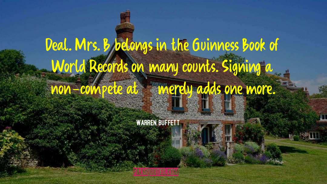 Innes Book Of Records quotes by Warren Buffett