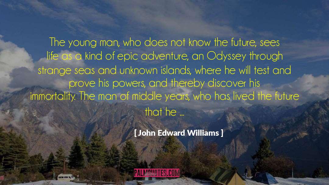 Innocent Man Destroyed quotes by John Edward Williams
