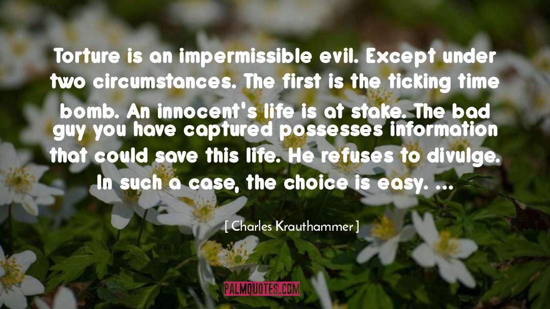 Innocents quotes by Charles Krauthammer