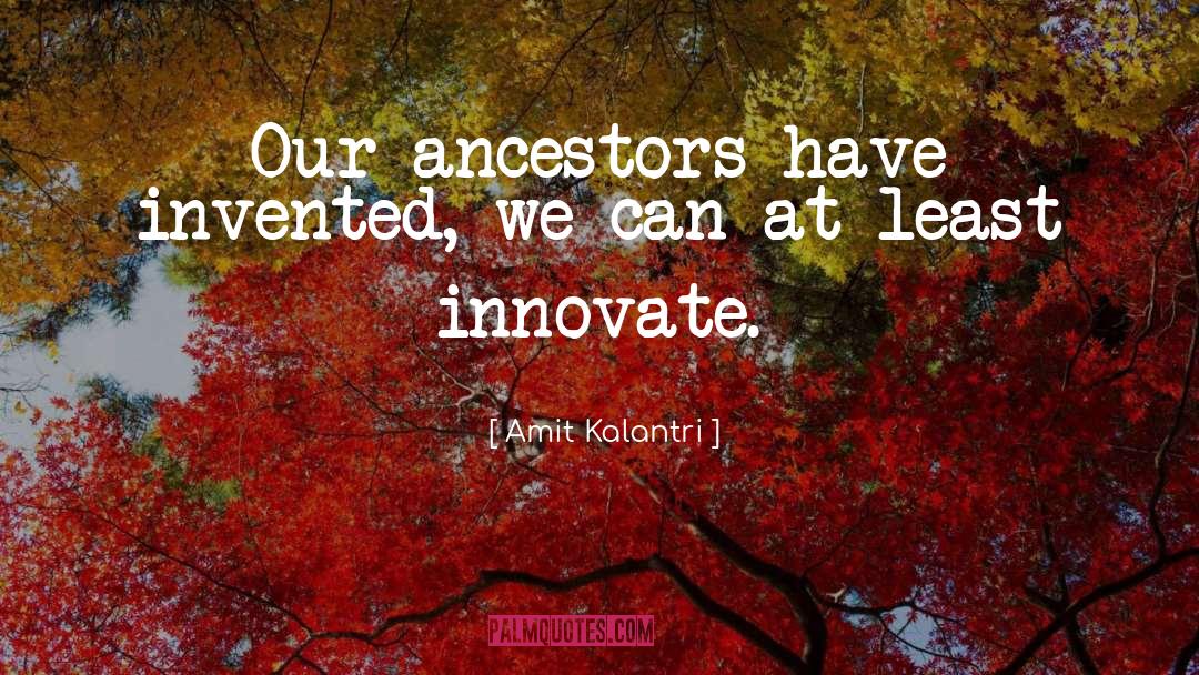 Innovate quotes by Amit Kalantri