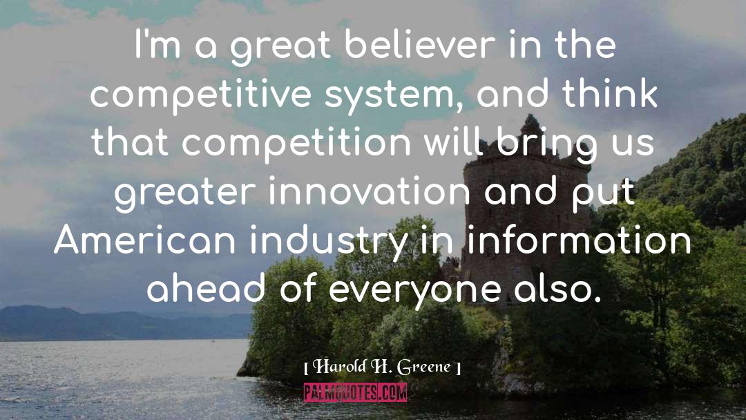 Innovation And Collaboration quotes by Harold H. Greene