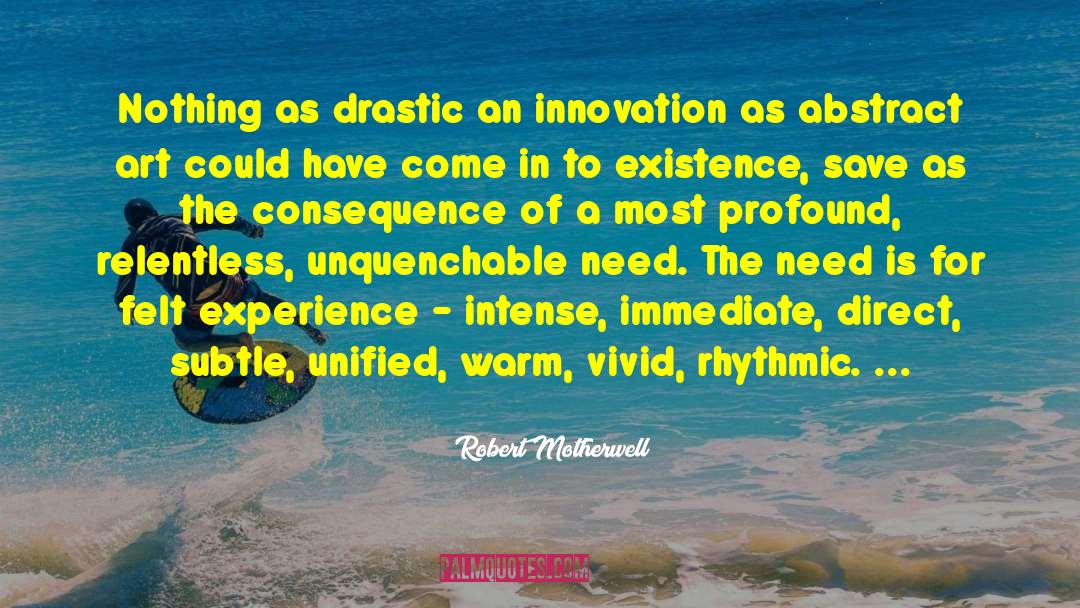 Innovation Invention quotes by Robert Motherwell