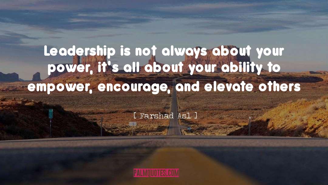 Innovative Leadership quotes by Farshad Asl