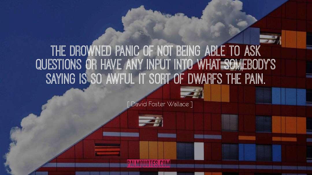 Input quotes by David Foster Wallace
