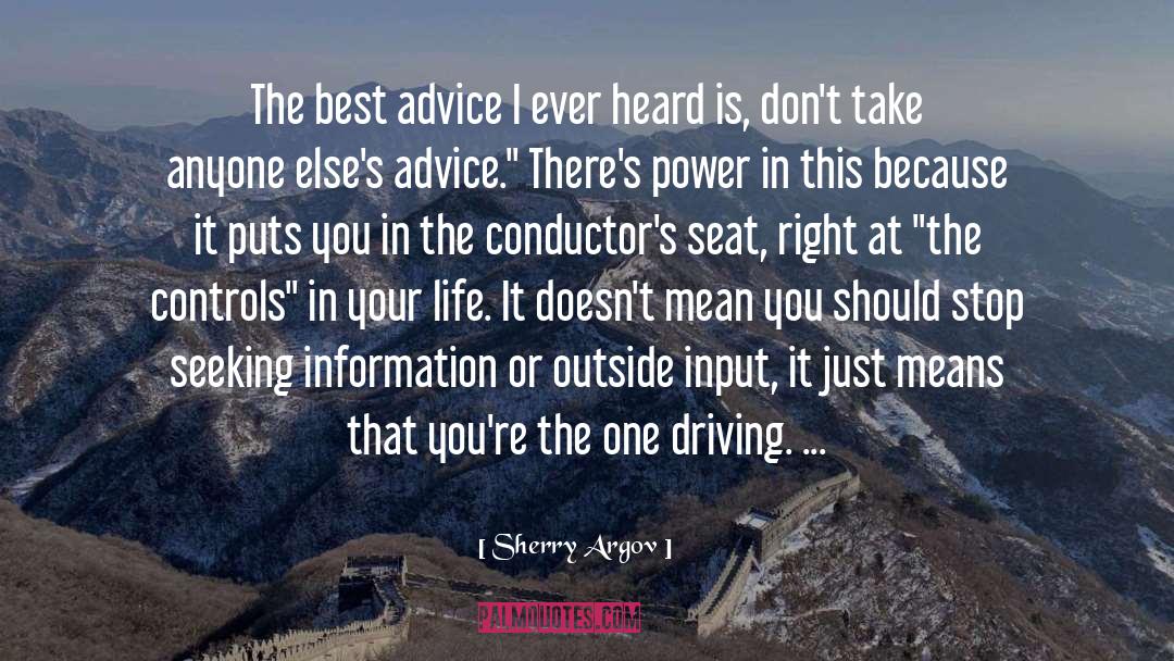 Input quotes by Sherry Argov
