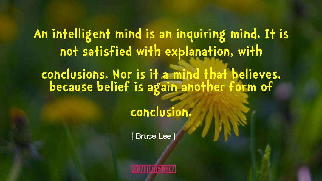 Inquiring quotes by Bruce Lee