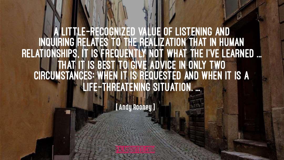 Inquiring quotes by Andy Rooney