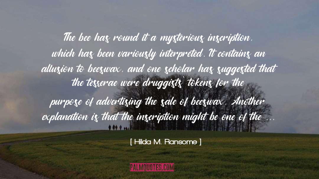 Inscription On An Ancient Temple quotes by Hilda M. Ransome