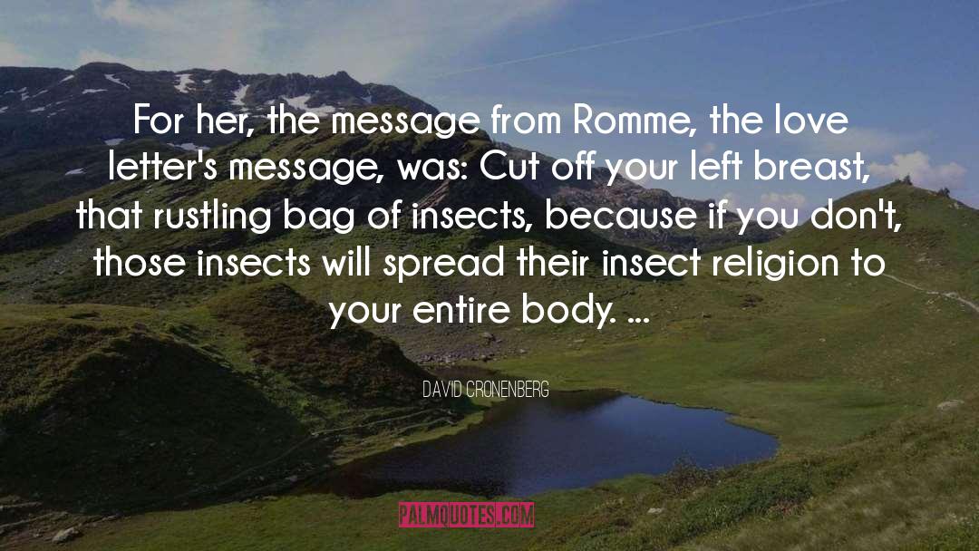 Insect quotes by David Cronenberg