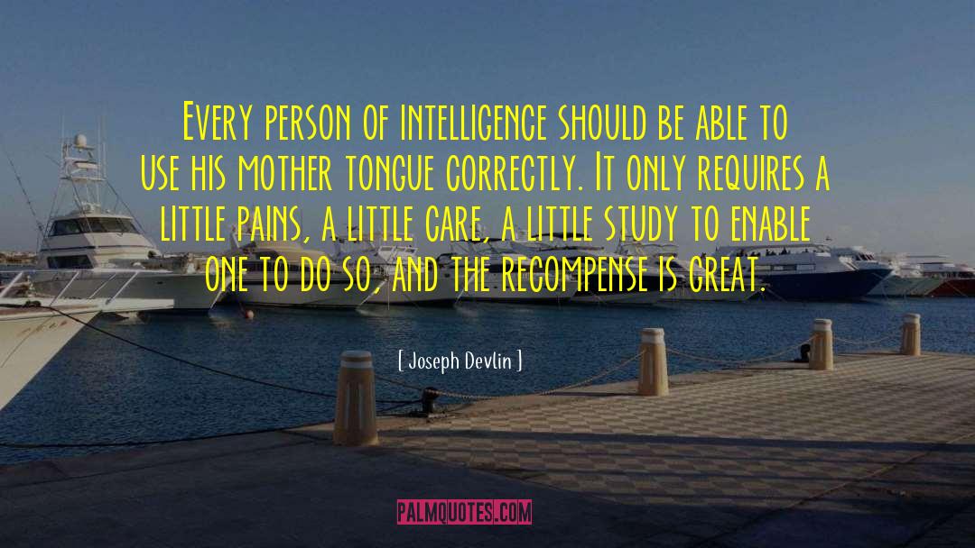 Insecure Person quotes by Joseph Devlin