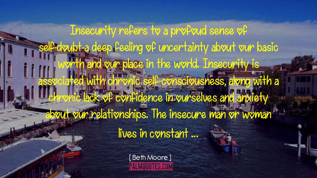 Insecure quotes by Beth Moore