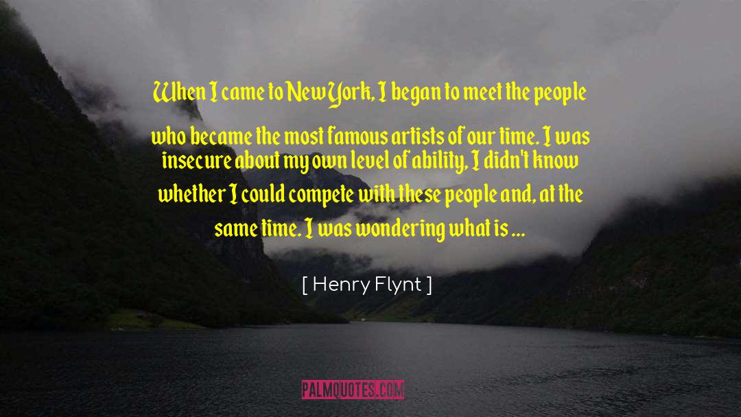 Insecure quotes by Henry Flynt