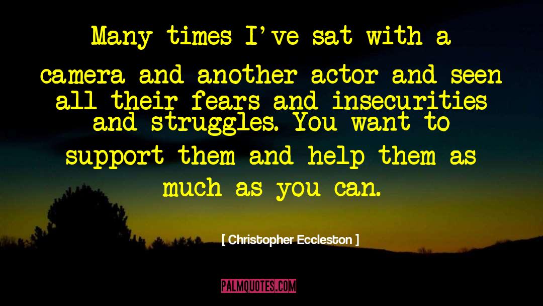 Insecurities quotes by Christopher Eccleston