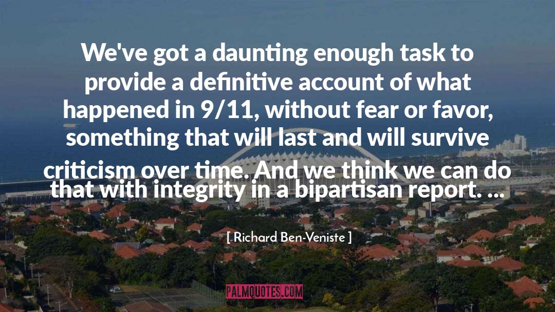 Insecurity And Fear quotes by Richard Ben-Veniste