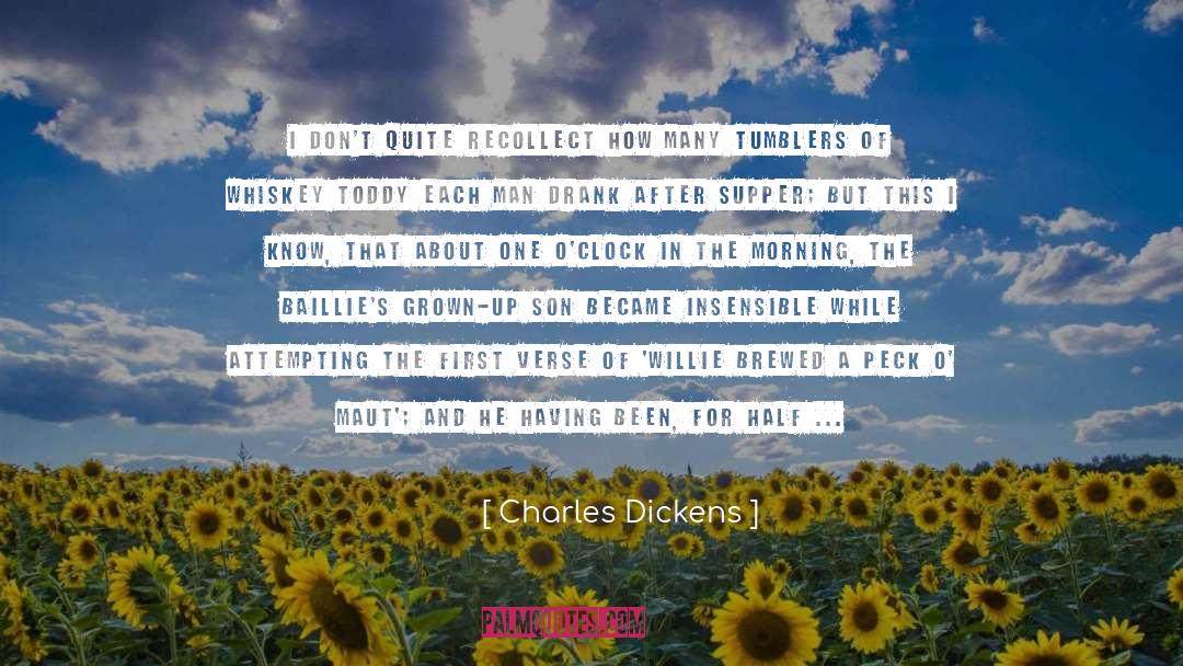 Insensible quotes by Charles Dickens