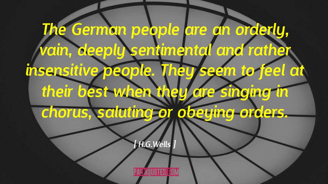Insensitive quotes by H.G.Wells