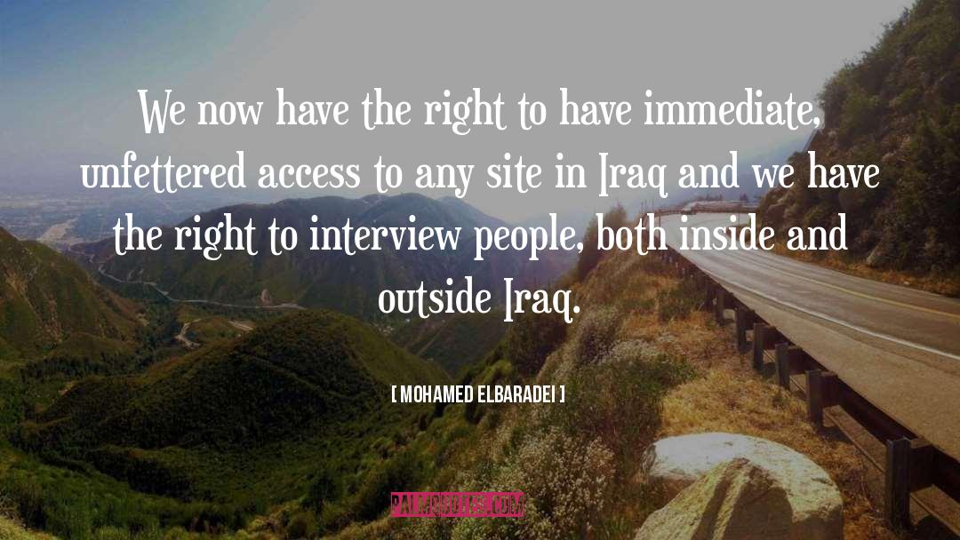 Inside And Outside quotes by Mohamed ElBaradei