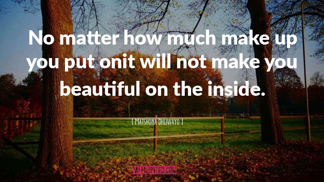 Inside Beauty quotes by Matshona Dhliwayo