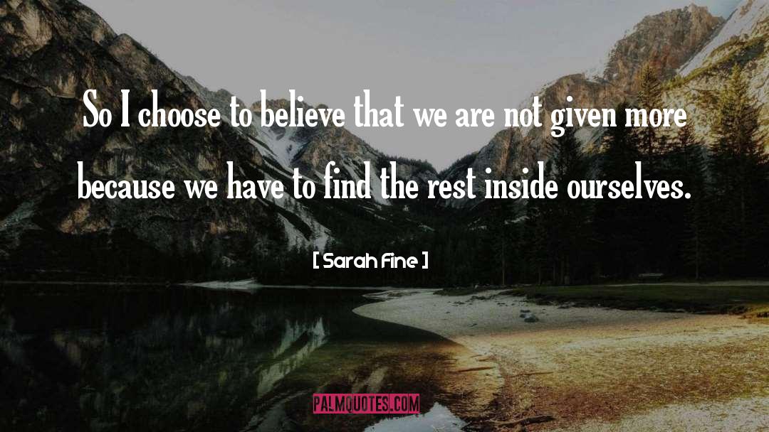 Inside Ourselves quotes by Sarah Fine