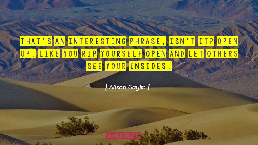 Insides quotes by Alison Gaylin