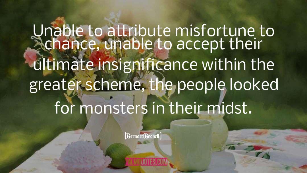 Insignificance quotes by Bernard Beckett