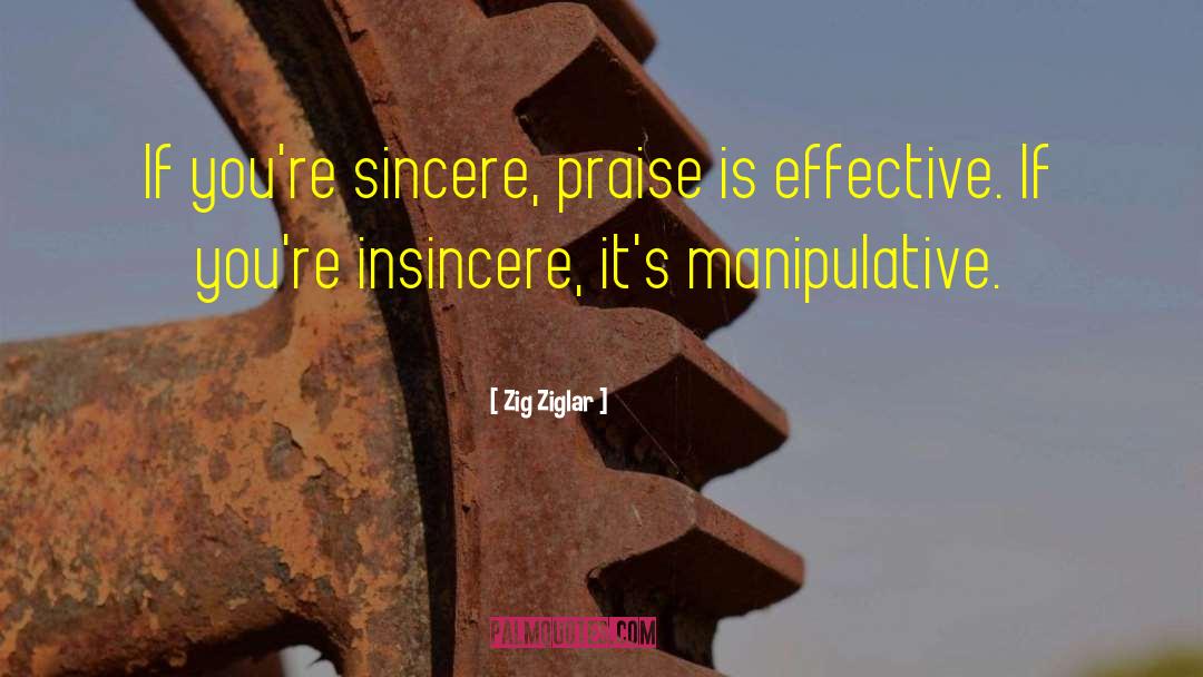 Insincere quotes by Zig Ziglar