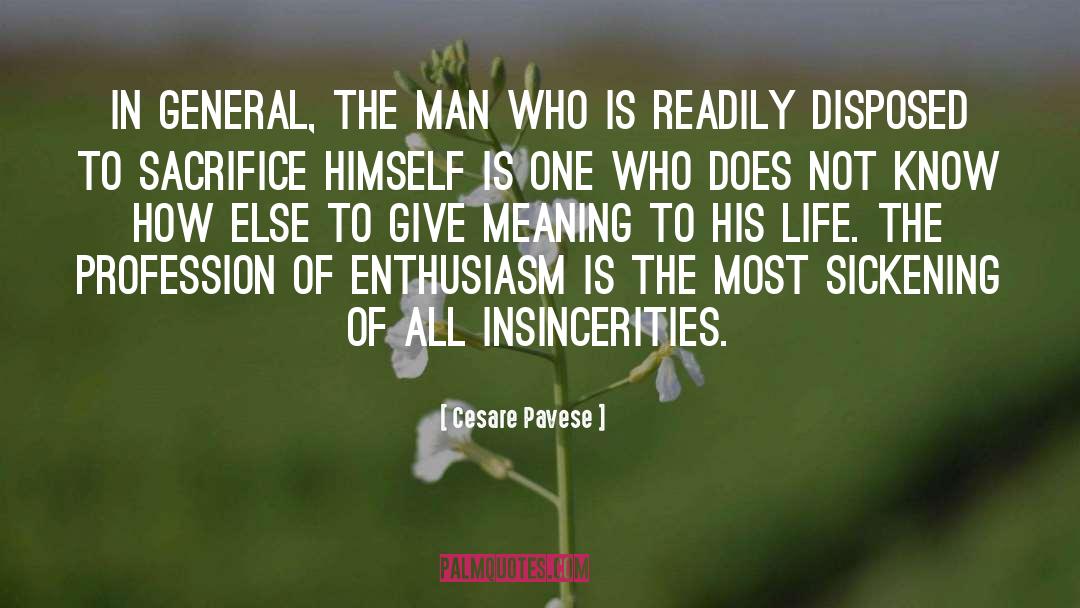Insincerity quotes by Cesare Pavese