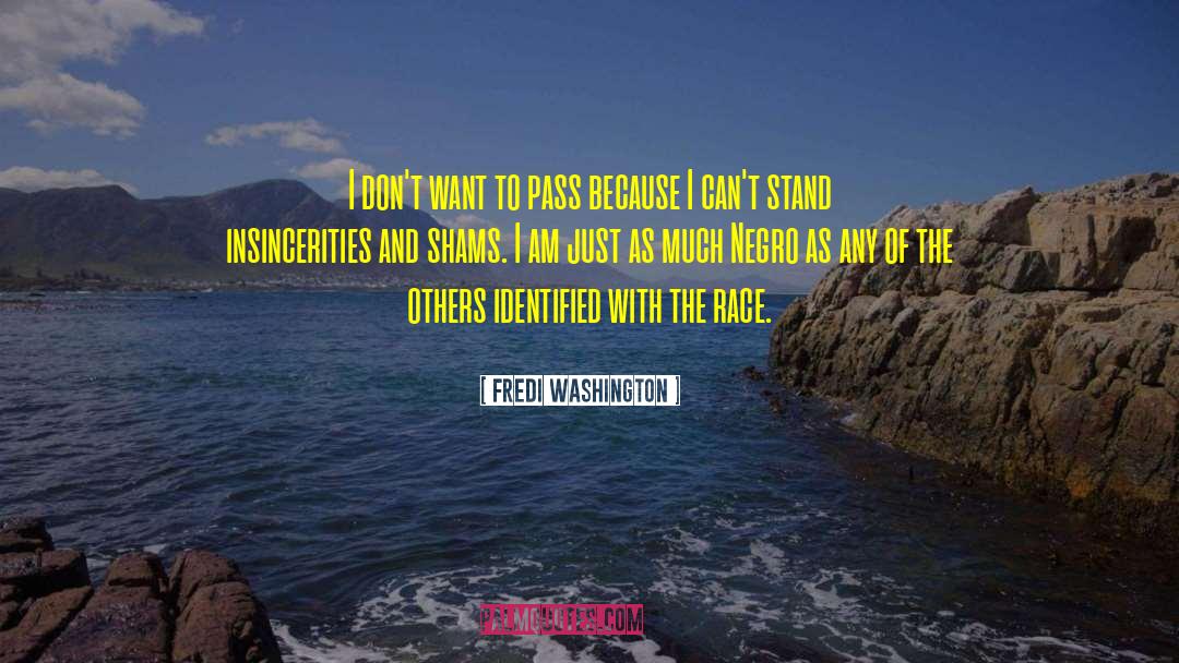 Insincerity quotes by Fredi Washington